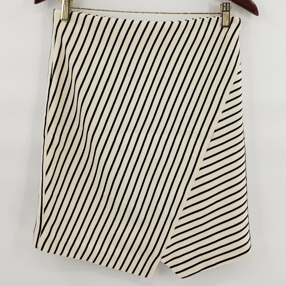Ann Taylor LOFT Striped Midi Pencil Skirt